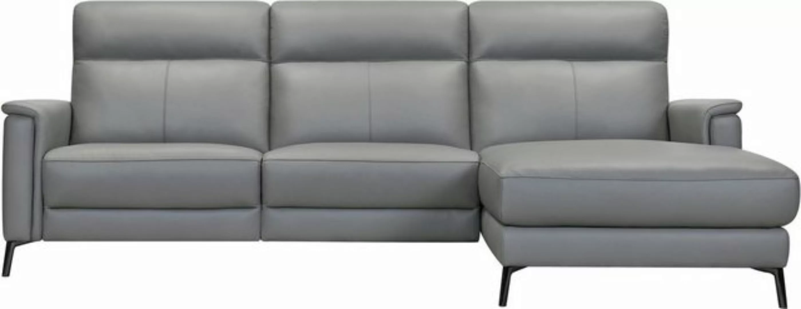 Places of Style Ecksofa "Barano, L-Form, 260cm, in Leder und Webstoff,", el günstig online kaufen