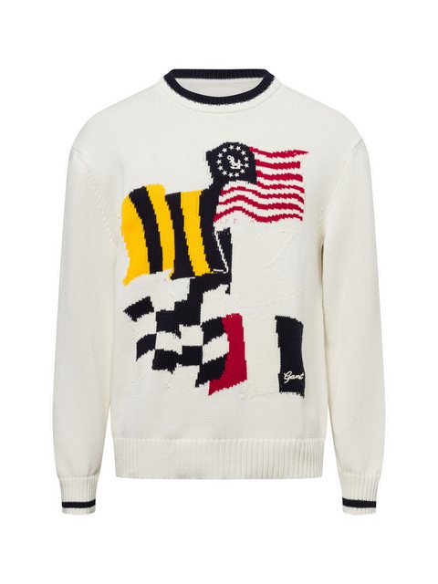 Gant Strickpullover FLAG INTARSIA C NECK günstig online kaufen