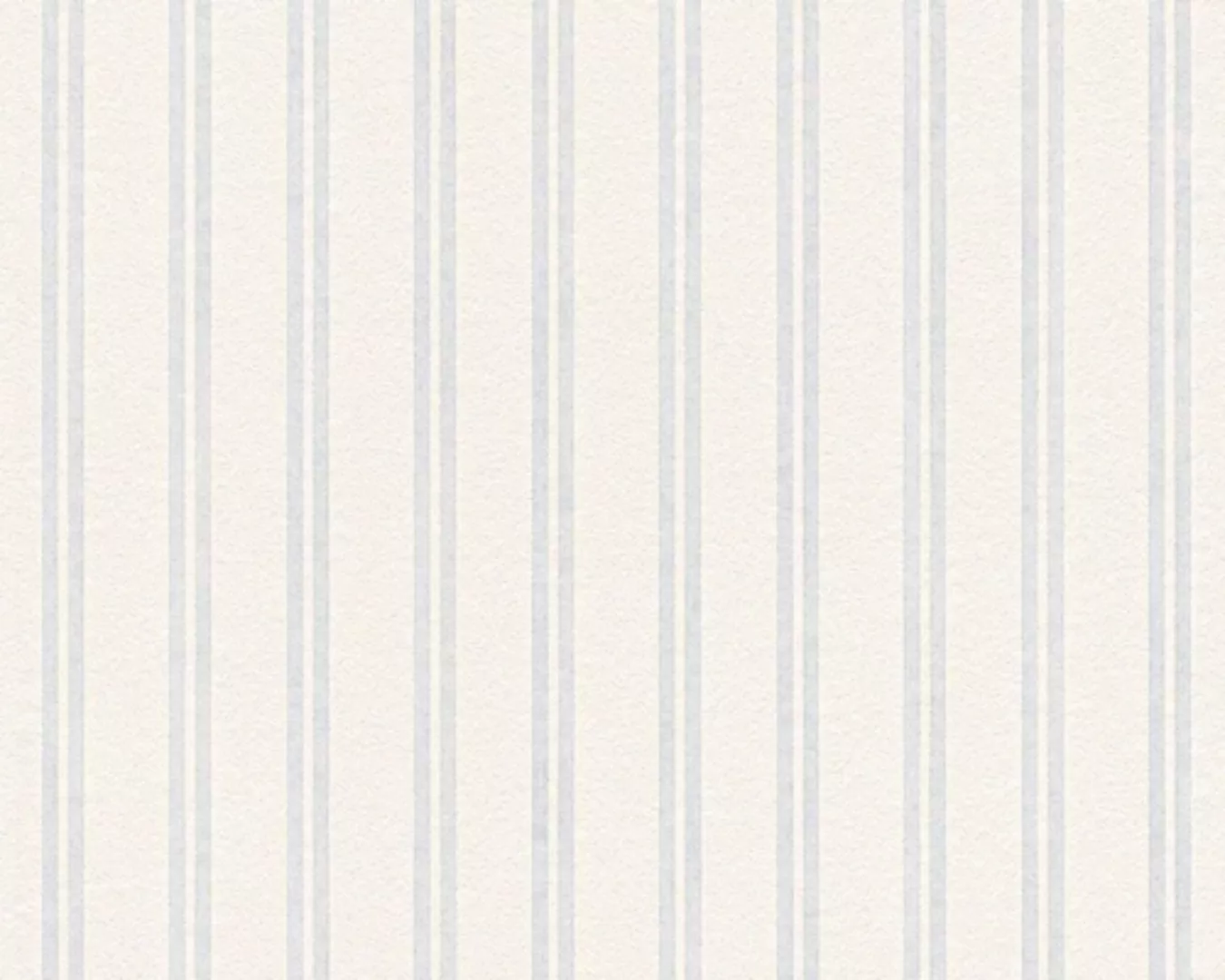 Bricoflor überstreichbare Tapete mit Streifen Weiße Mustertapete Schlicht z günstig online kaufen