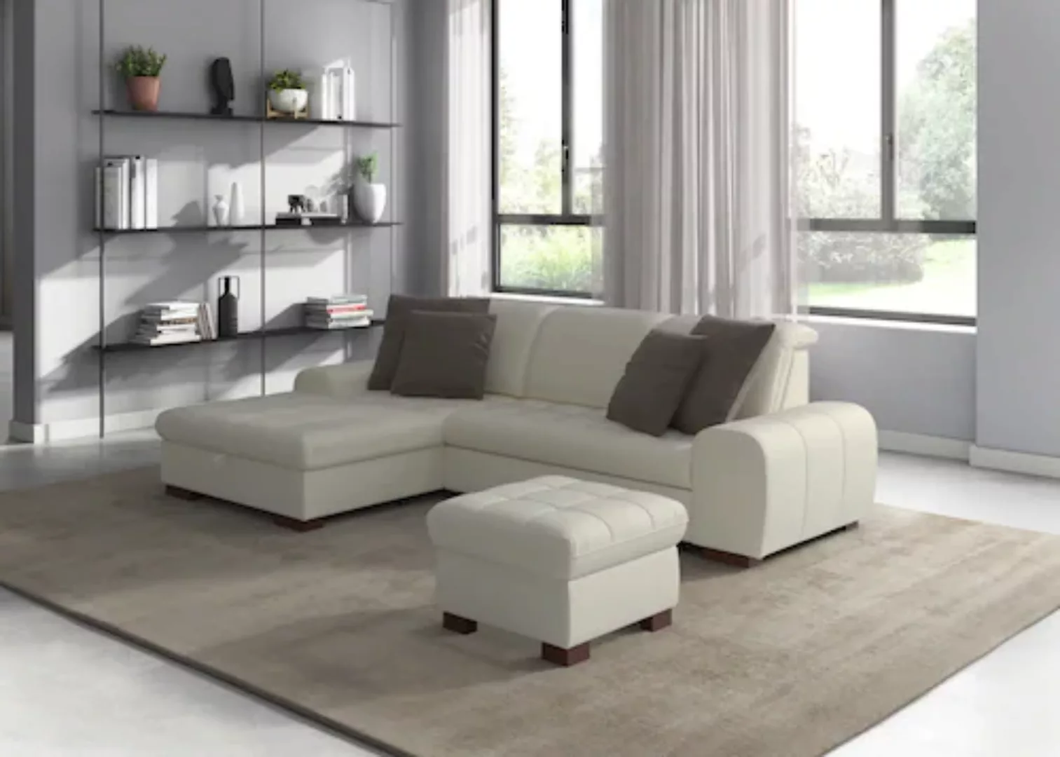 sit&more Ecksofa »Luxor L-Form«, wahlweise mit Bettfunktion, Bettkasten und günstig online kaufen