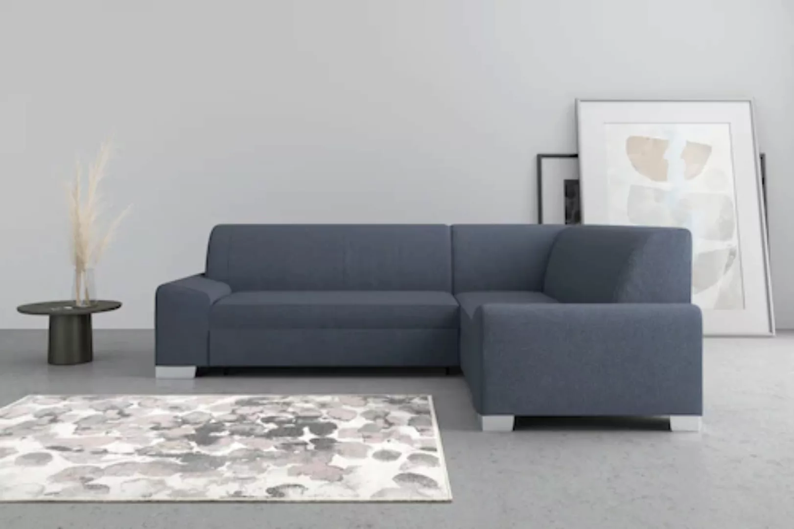 DOMO collection Ecksofa »Anzio L-Form«, Wahlweise mit Bettfunktion und Fede günstig online kaufen