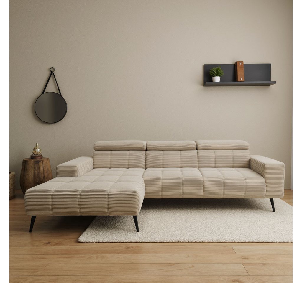 DOMO collection Ecksofa "Trento L-Form, mit Kufenfuß oder Einzelfuß", wahlw günstig online kaufen