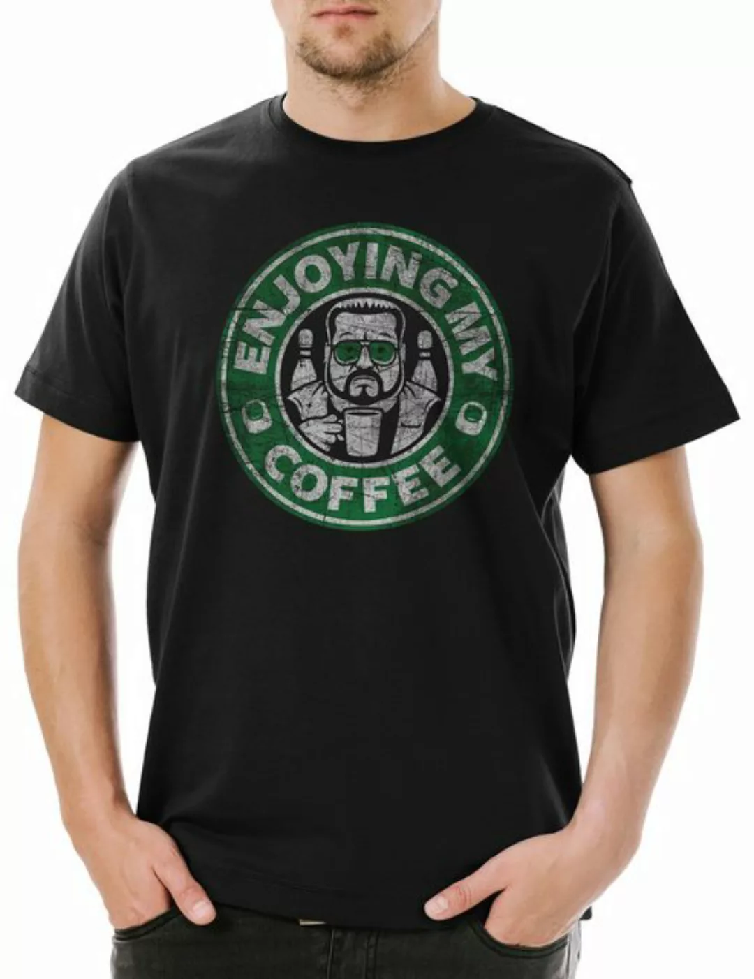 Urban Backwoods Print-Shirt Walter Sobchak Coffee Herren T-Shirt The Fun Bi günstig online kaufen