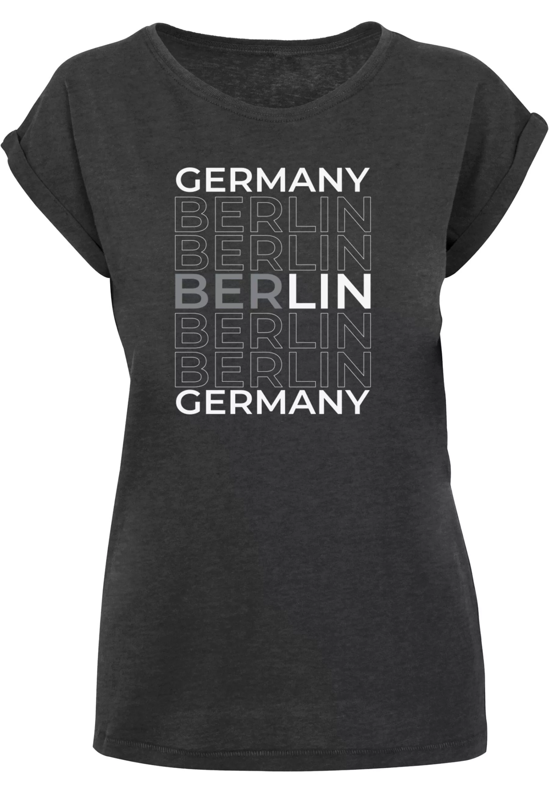 Merchcode T-Shirt "Merchcode Damen Ladies Berlin X Extended Shoulder Tee", günstig online kaufen