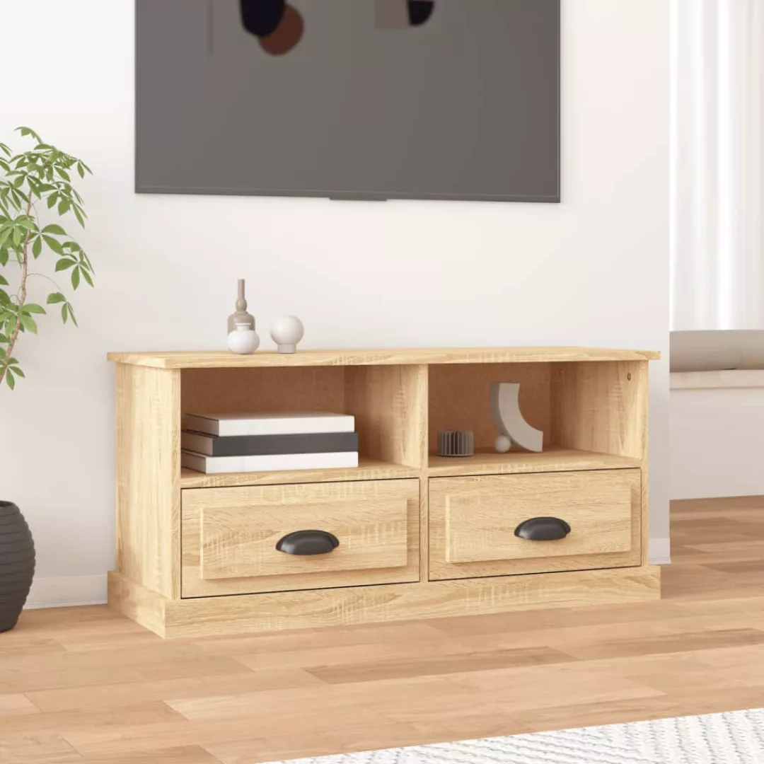 Vidaxl Tv-schrank Sonoma-eiche 93x35,5x45 Cm Holzwerkstoff günstig online kaufen