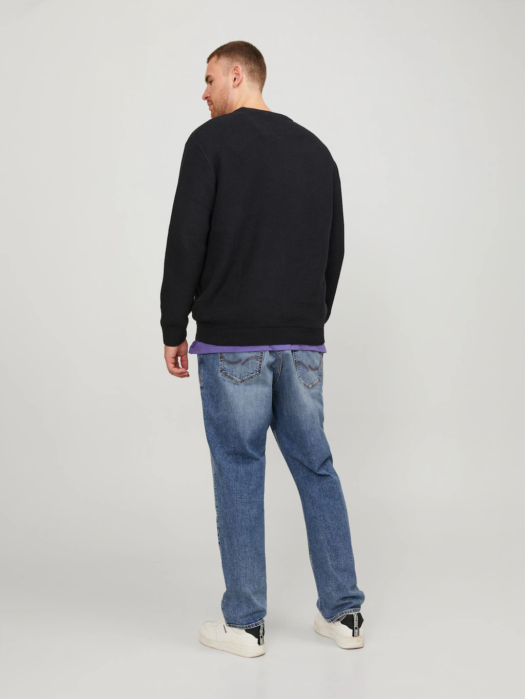 Jack & Jones PlusSize Rundhalspullover "JORBRODY KNIT CREW NECK BF PLS" günstig online kaufen