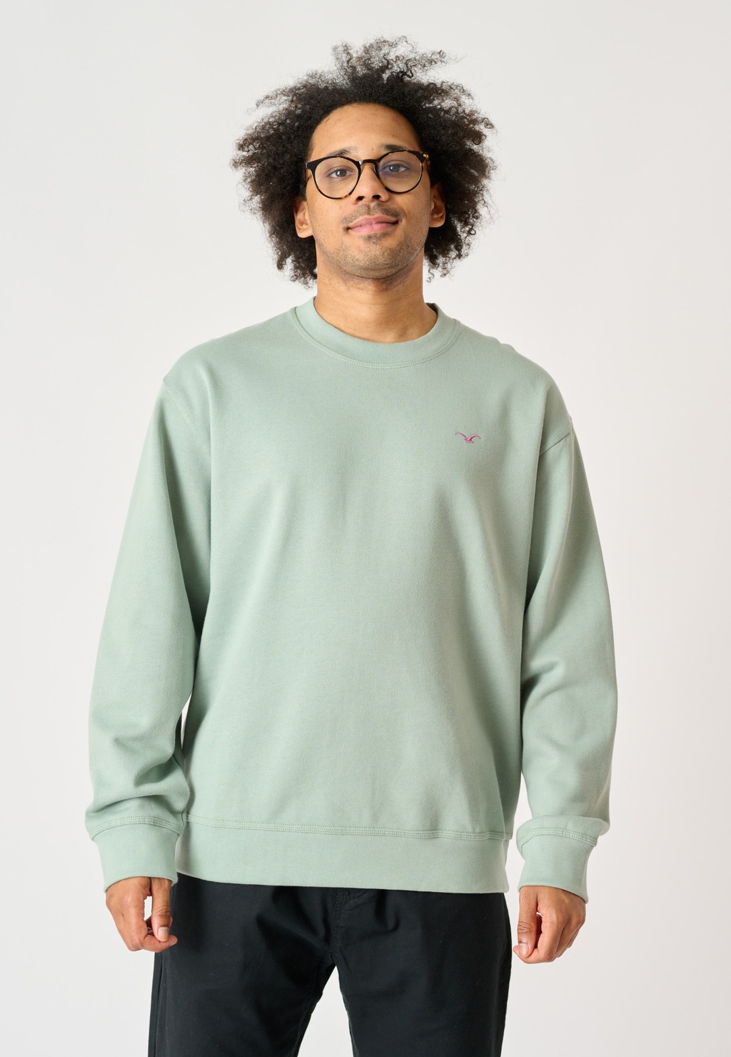 Cleptomanicx Sweatshirt "Ligull Boxy", mit kleiner Möwenstickerei günstig online kaufen