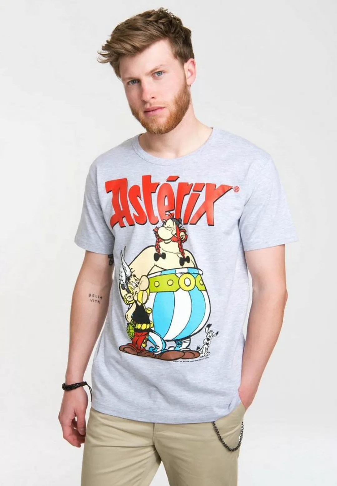 LOGOSHIRT T-Shirt "Asterix & Obelix", mit coolem Retro-Print günstig online kaufen