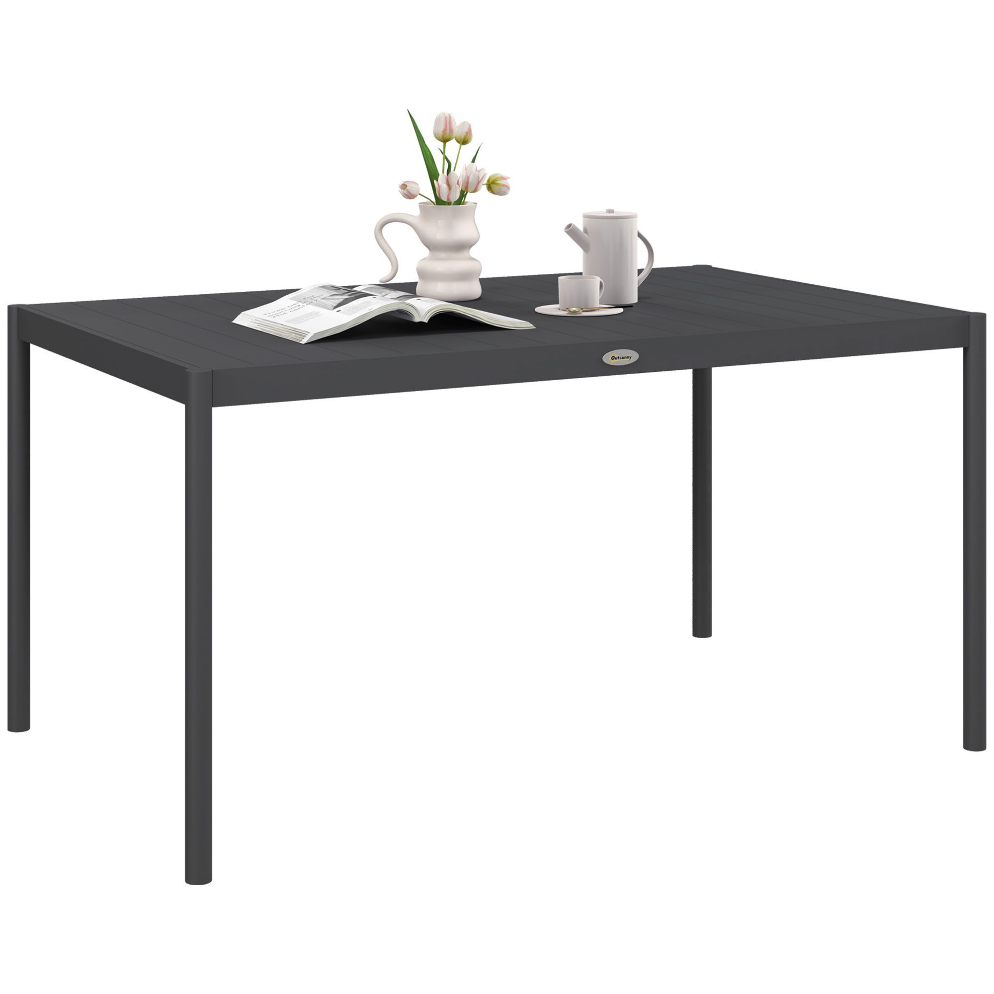 Outsunny Gartentisch Esstisch für 6 Personen günstig online kaufen