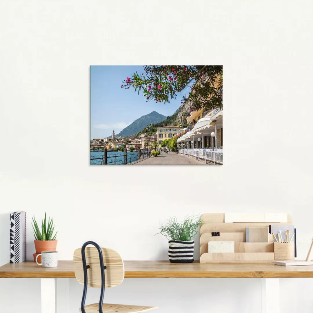 Artland Glasbild "Gardasee Limone sul Garda", Europa, (1 St.), in verschied günstig online kaufen
