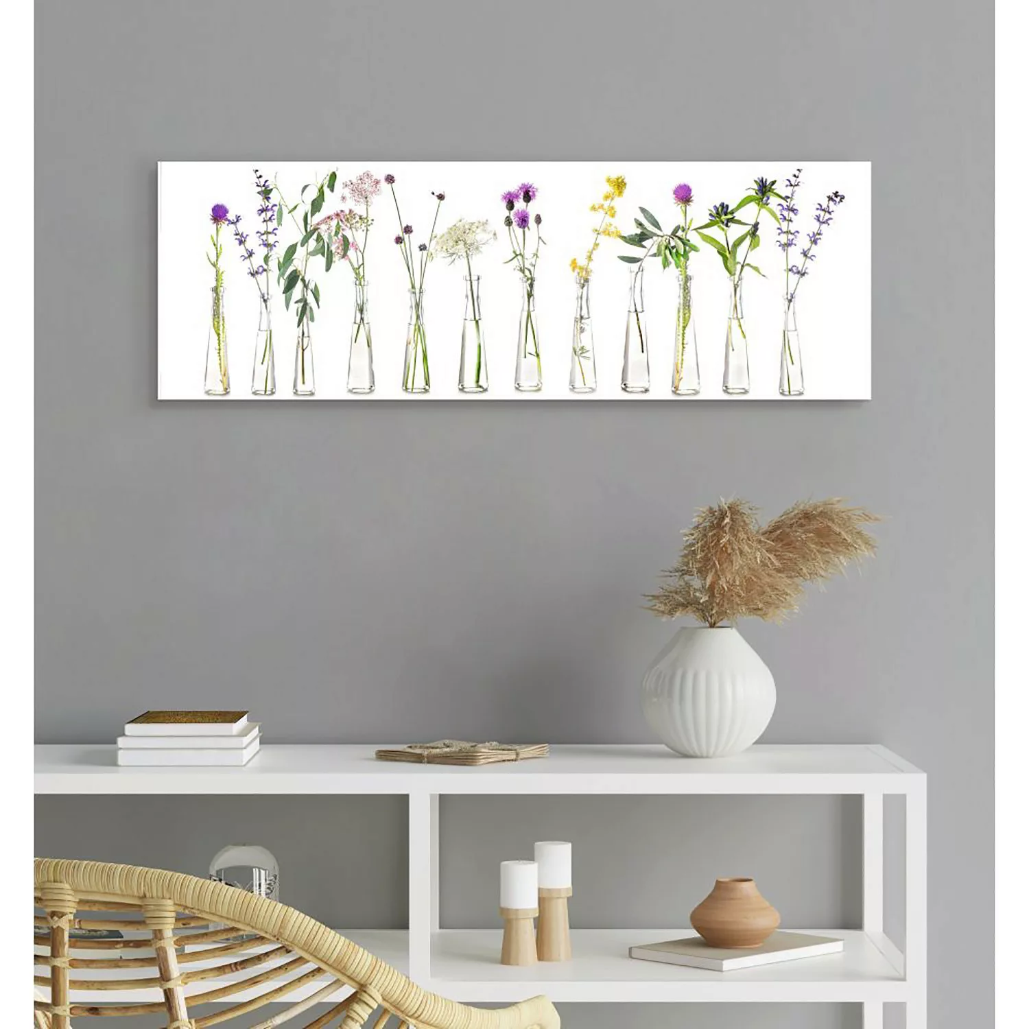 Reinders! Wandbild »Wandbild Blumen Sommer - Natur - Grün«, Blumen, (1 St.) günstig online kaufen