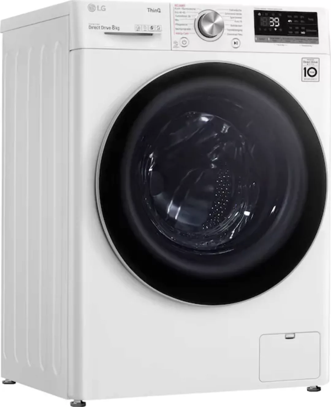 LG Waschvollautomat F4WV708P1E weiß B/H/T: ca. 60x85x57 cm ca. 8 kg günstig online kaufen