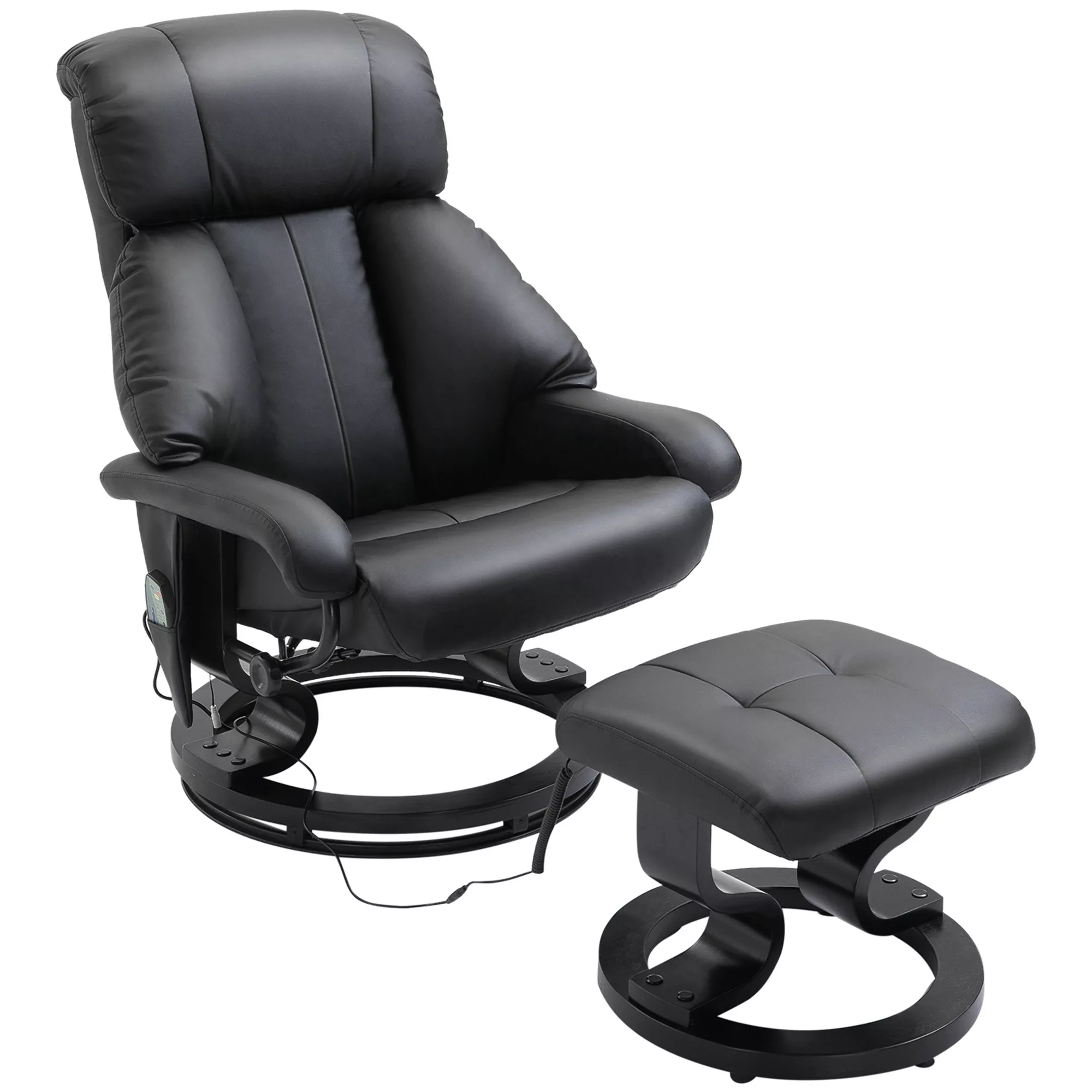 HOMCOM TV Sessel mit Liegefunktion, tiefe Polsterung, hohe Rückenlehne und günstig online kaufen