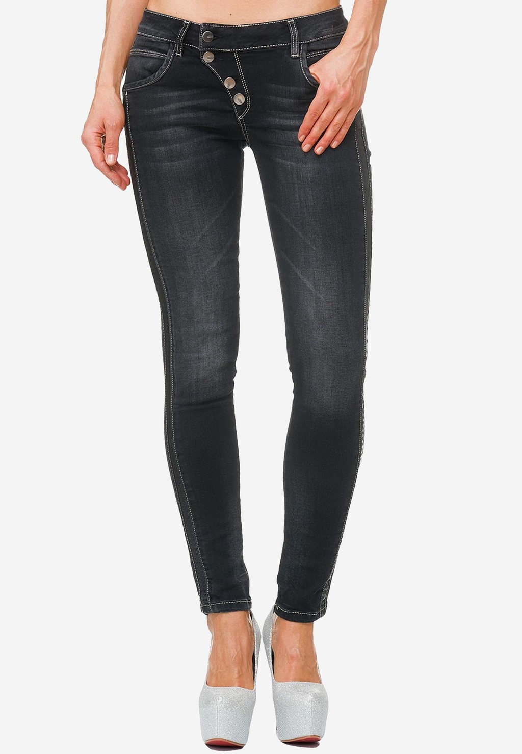 Cipo & Baxx Slim-fit-Jeans, im coolen Vintage-Look günstig online kaufen