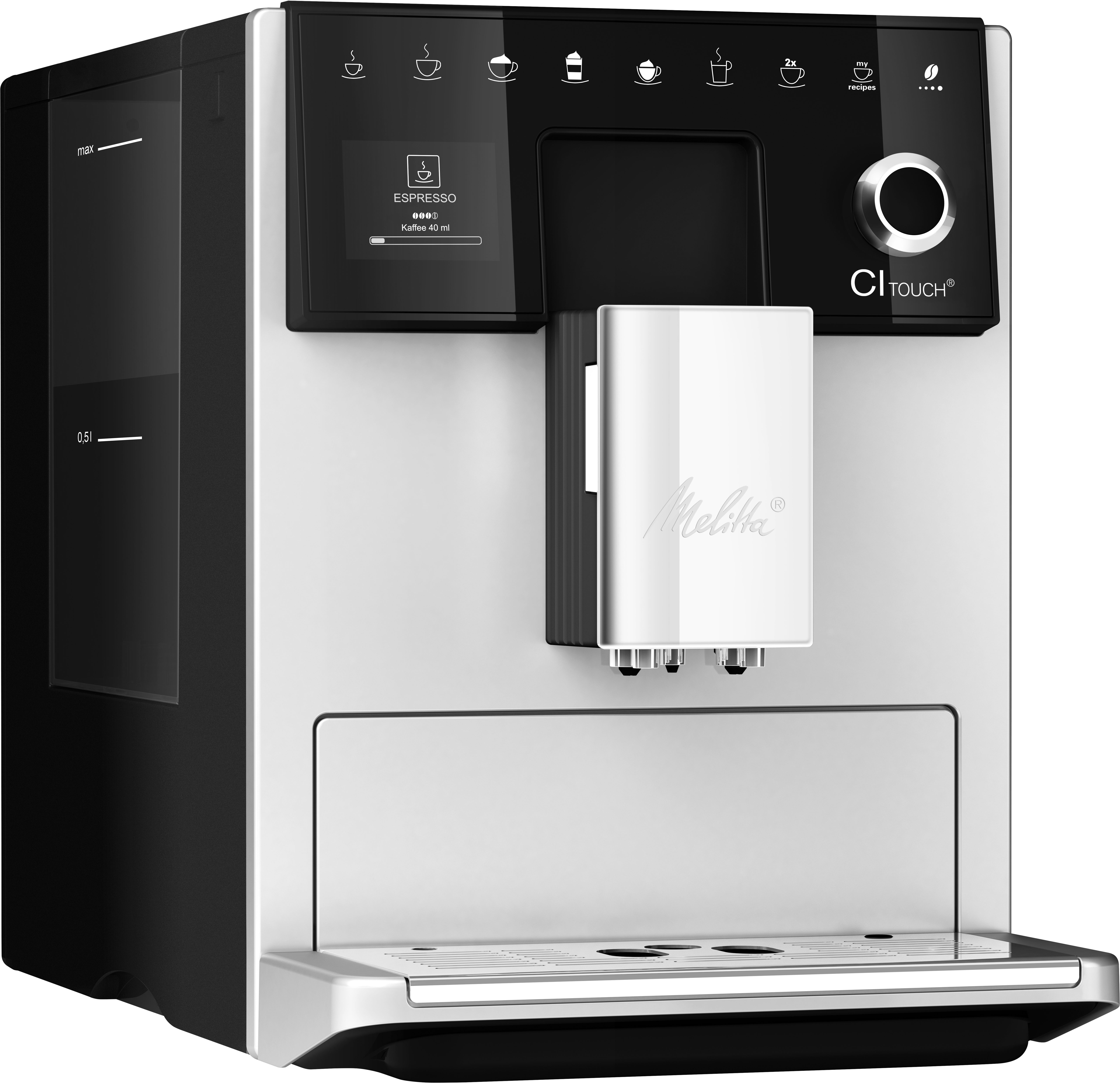 Melitta Kaffeevollautomat »CI Touch® F630-111«, silber, 10 Kaffeerezepte, 2 günstig online kaufen