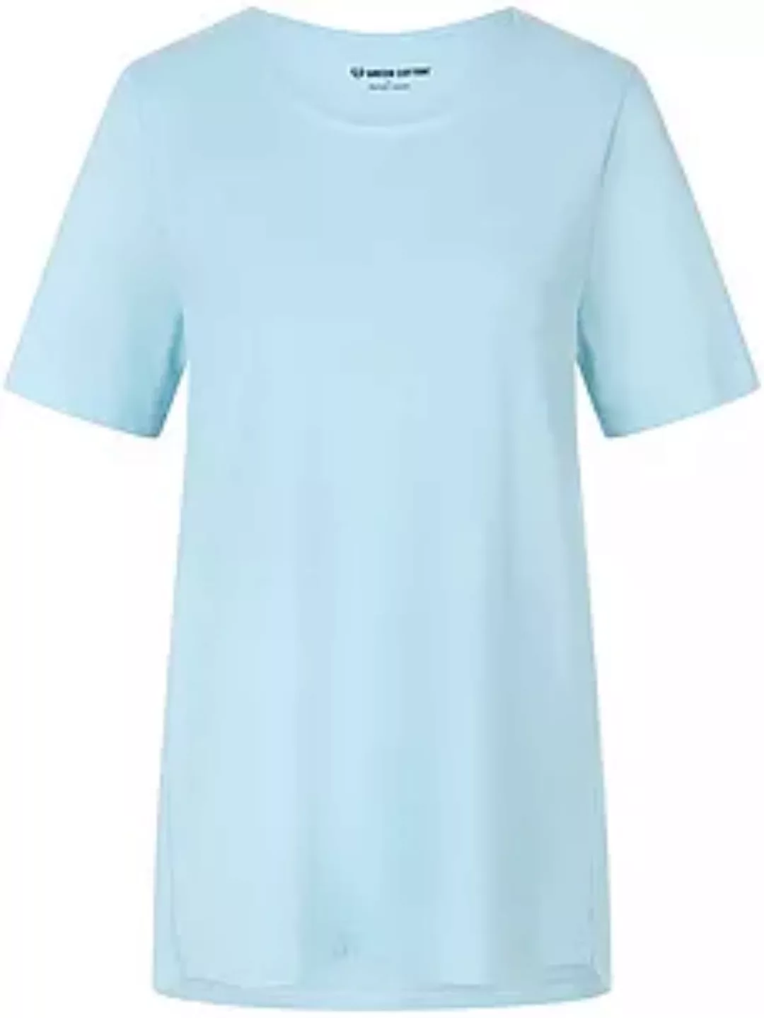 Rundhals-Shirt Benedikte Green Cotton blau günstig online kaufen