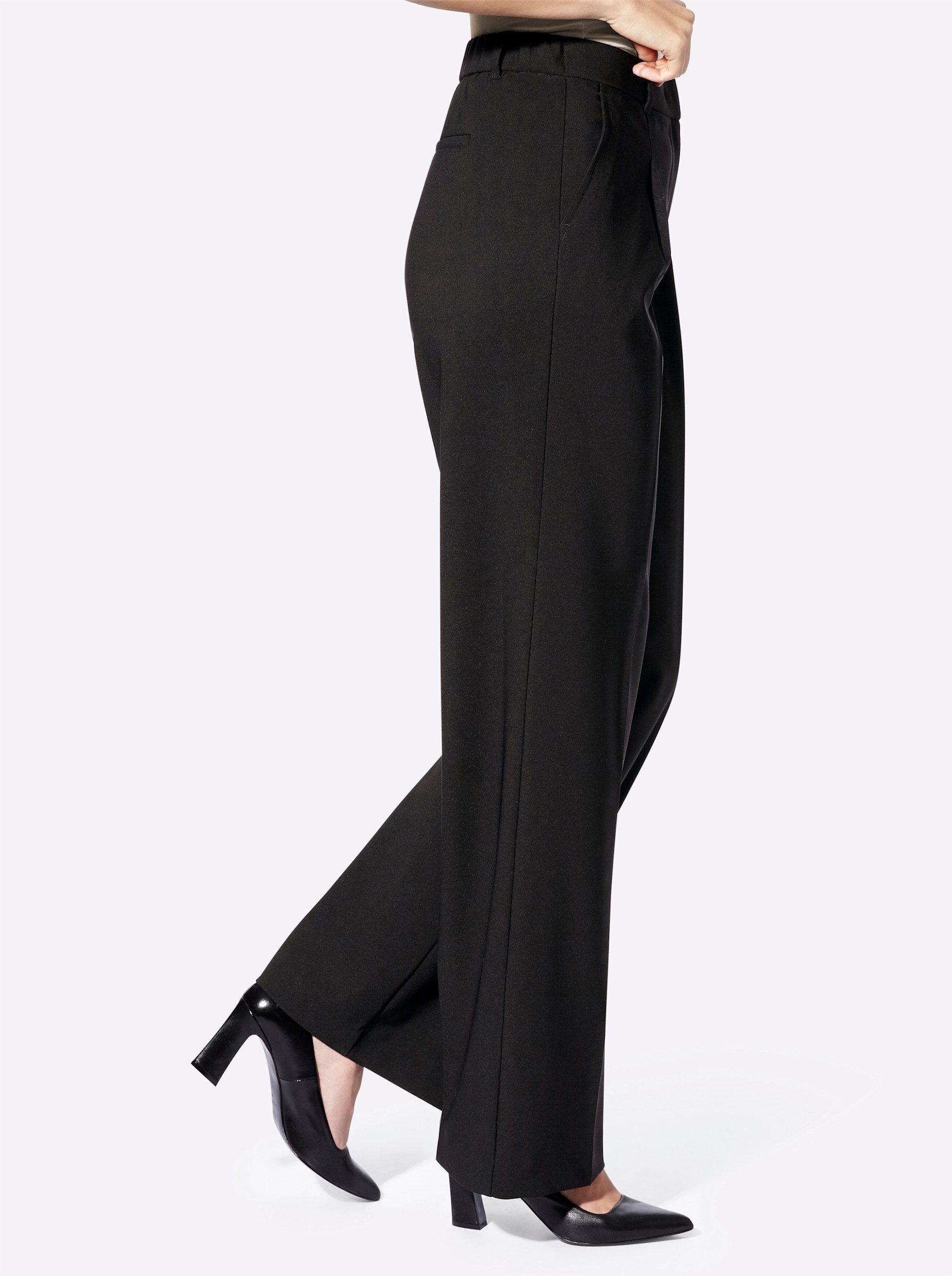 heine Jerseyhose Bundfaltenhose Innenbeinlänge ca. 79 günstig online kaufen