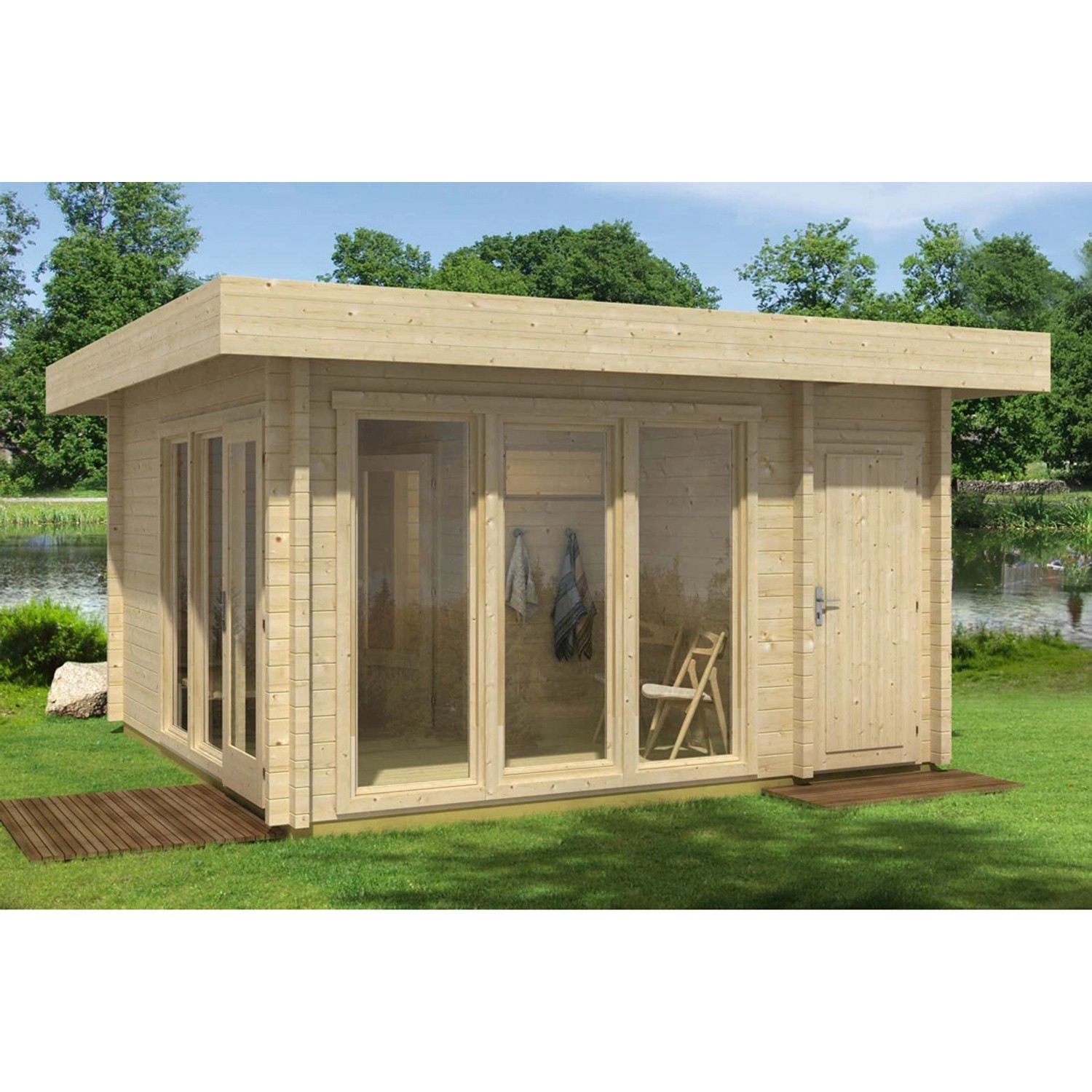 Finntherm Gartensauna Cubus-70 E 498 cm x 498 cm günstig online kaufen