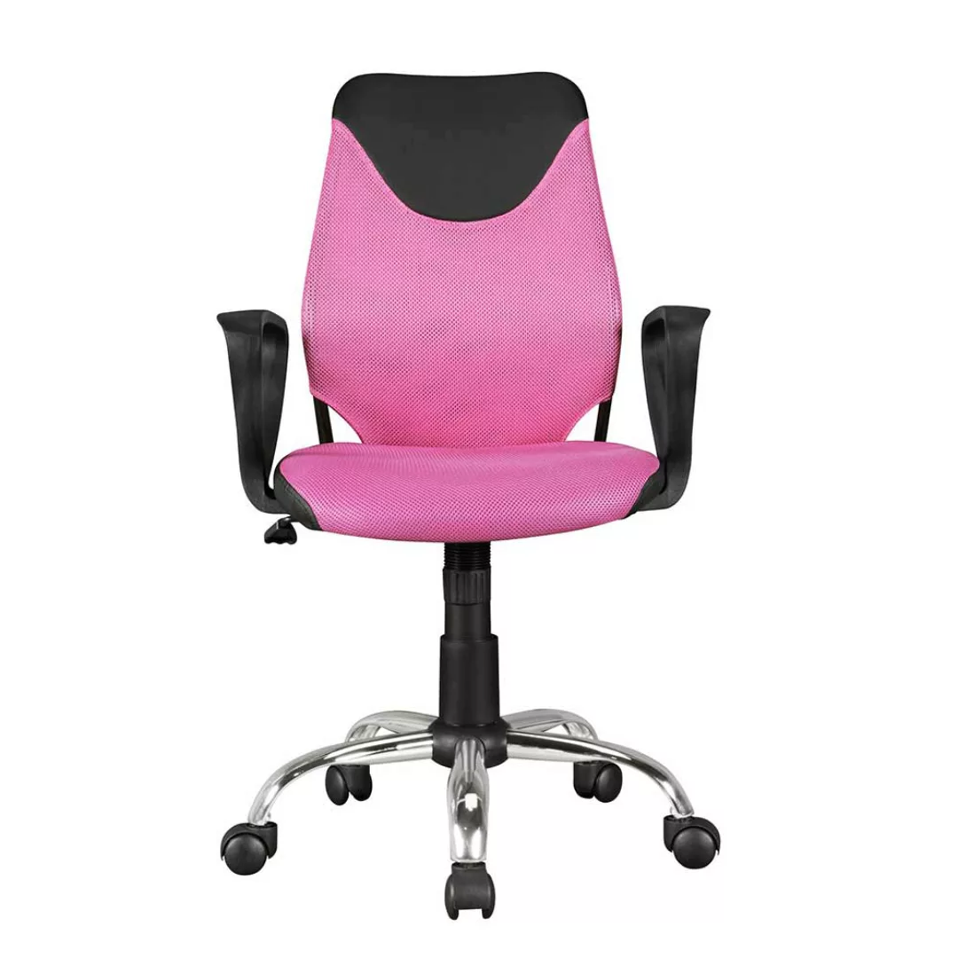 Kinderschreibtischstuhl in Pink höhenverstellbarem Sitz günstig online kaufen