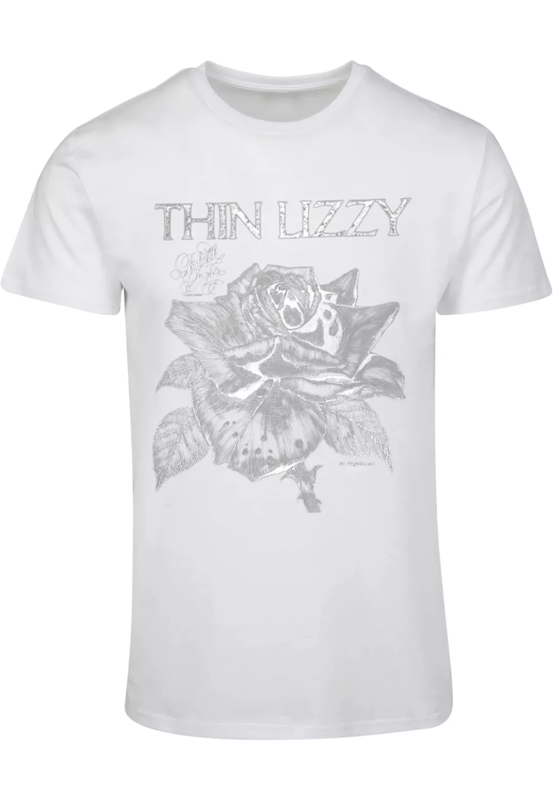 Merchcode T-Shirt "Merchcode Herren Thin Lizzy - TL Blackrose Basic T-Shirt günstig online kaufen