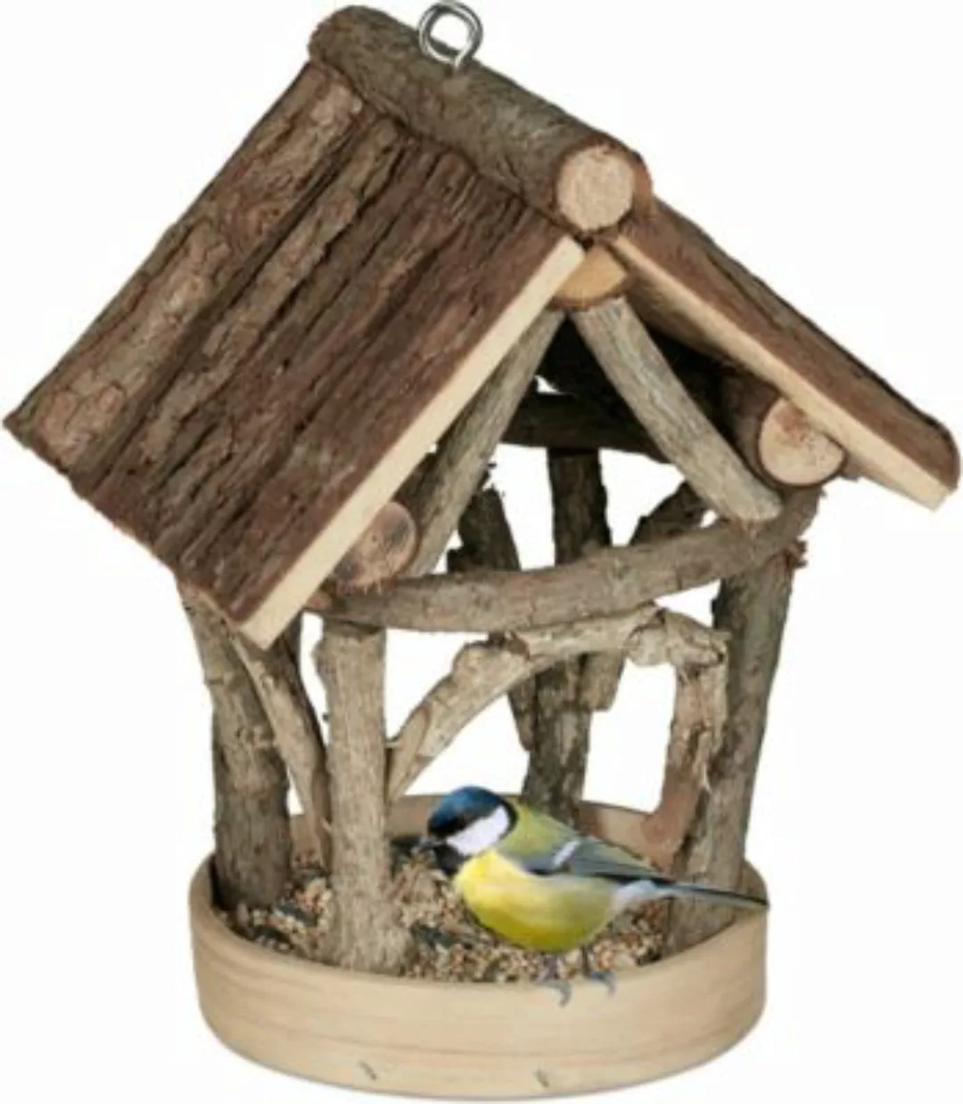 relaxdays Vogelfutterhaus zum Aufhängen natur günstig online kaufen