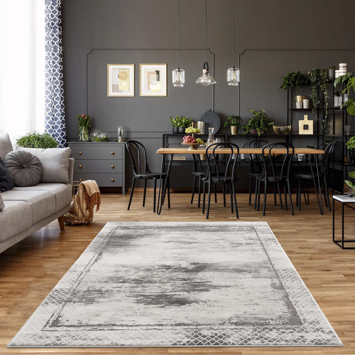 Carpet City Teppich »Noa 9332«, rechteckig, 11 mm Höhe, Läufer, Kurzflor, M günstig online kaufen