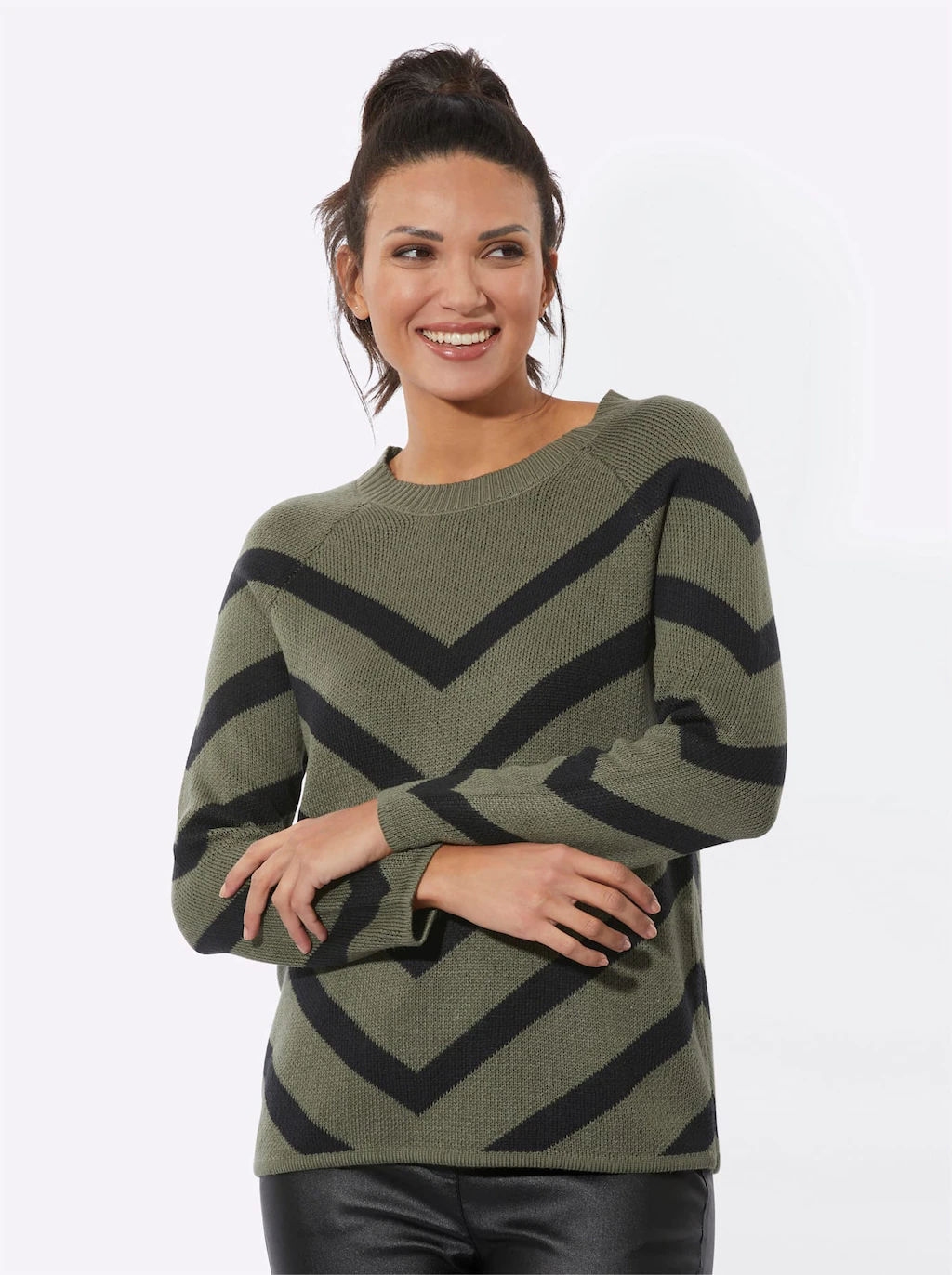 Classic Basics Jacquardpullover "Langarm-Pullover" günstig online kaufen