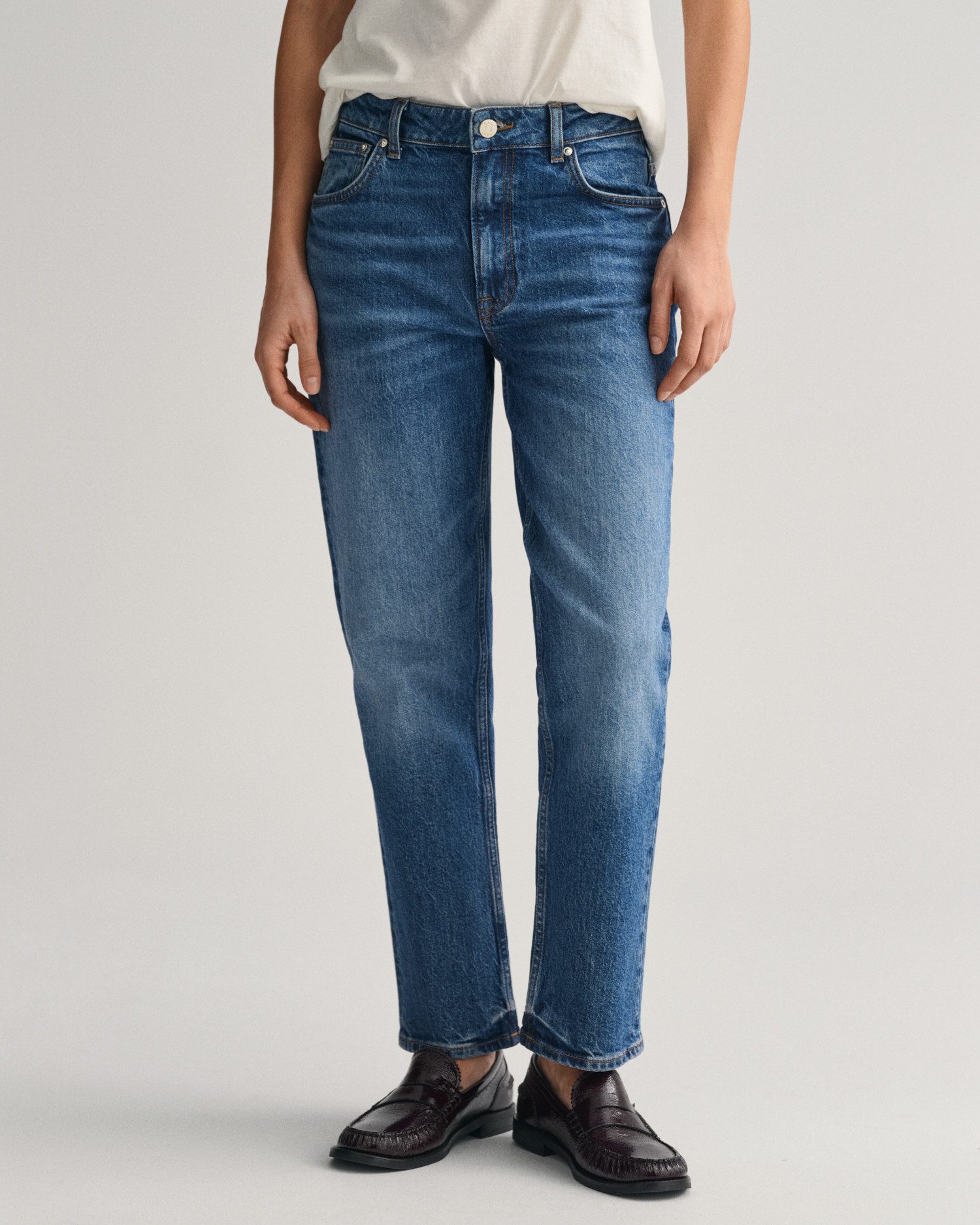 Gant Straight-Jeans STRAIGHT CROPPED JEANS Verkürzte günstig online kaufen