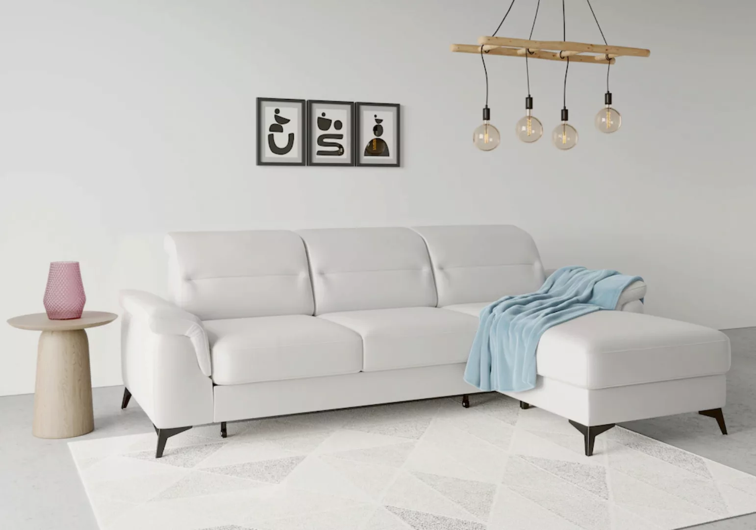 sit&more Ecksofa "Sinatra L-Form", mit Recamiere, optional mit Kopfteilvers günstig online kaufen