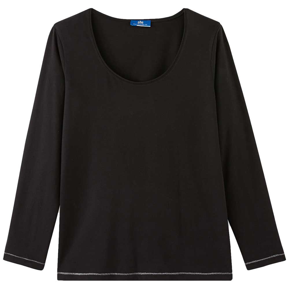 Tbs Perletee Langarm Rundhals T-shirt 2XL Black günstig online kaufen