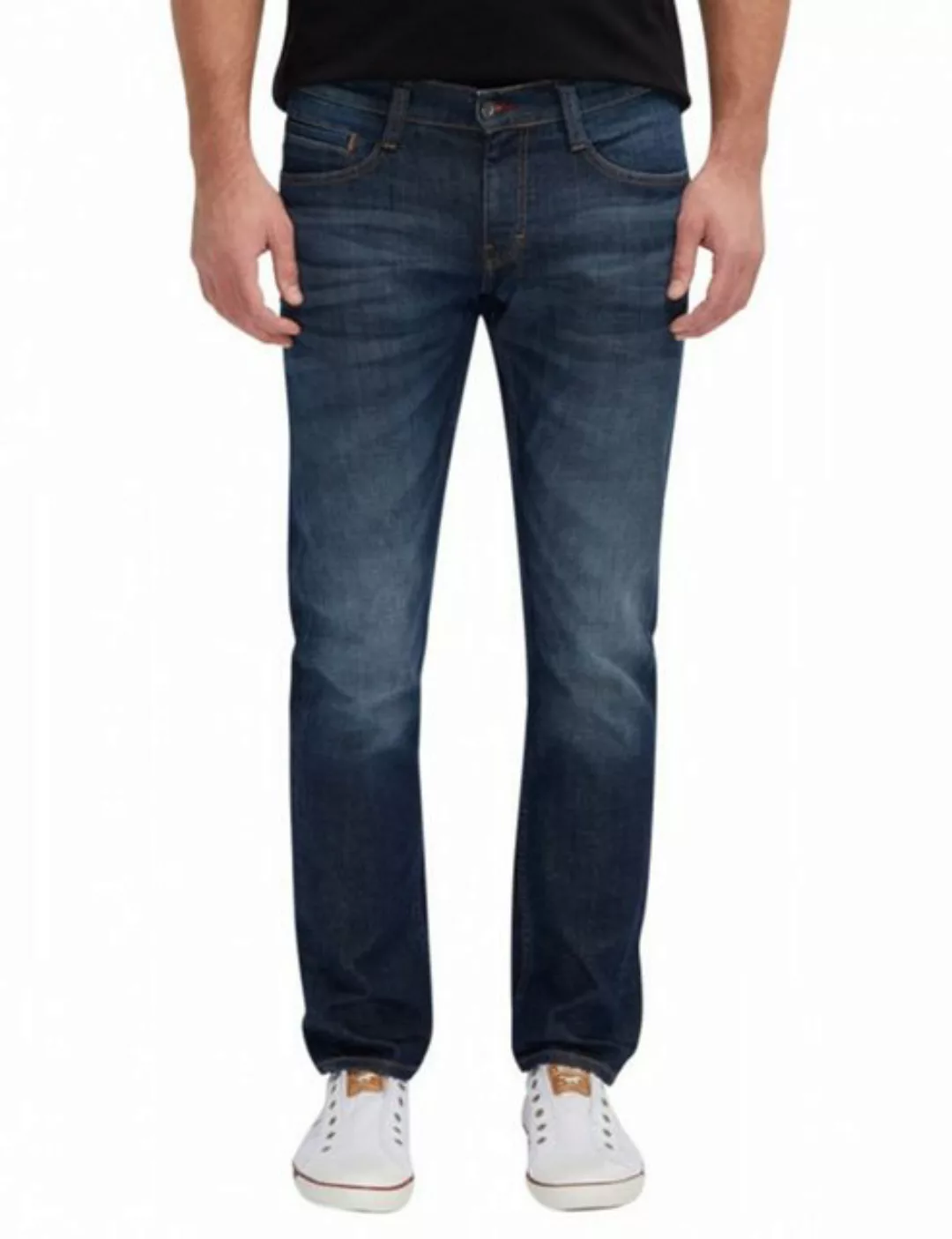 Mustang Herren Jeans Oregon Tapered - Blau - Dark Rinse Used günstig online kaufen