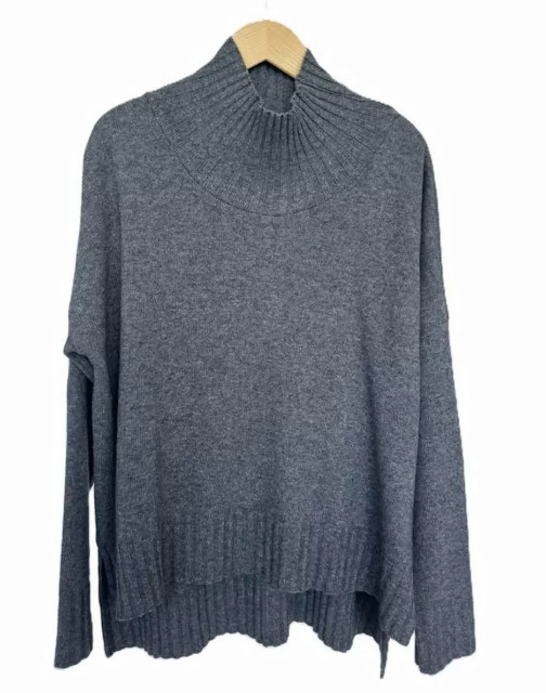 Zuckerwatte Stehkragenpullover bequem geschnitten, Merinowolle mit Cashmere günstig online kaufen