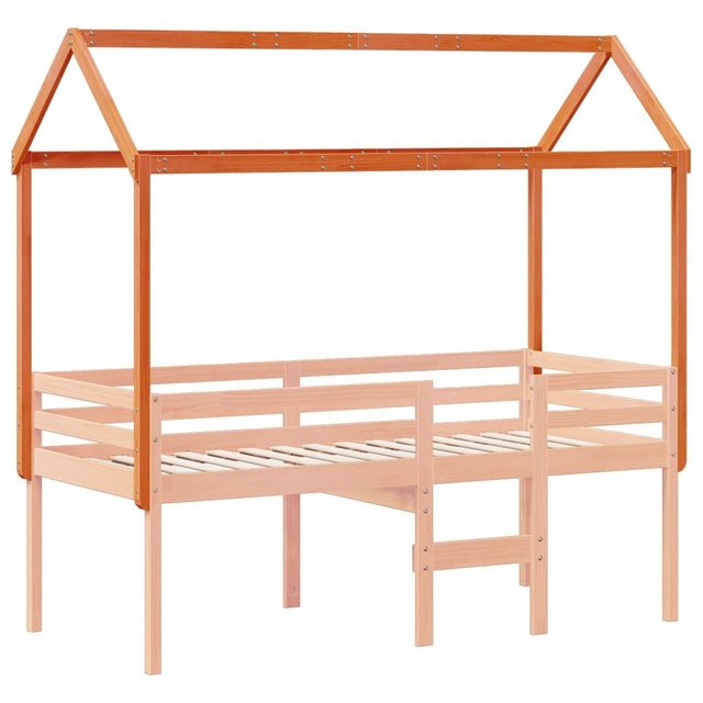 vidaXL Kinderbett Dach für Kinderbett Wachsbraun 207x95,5x159cm Massivholz günstig online kaufen