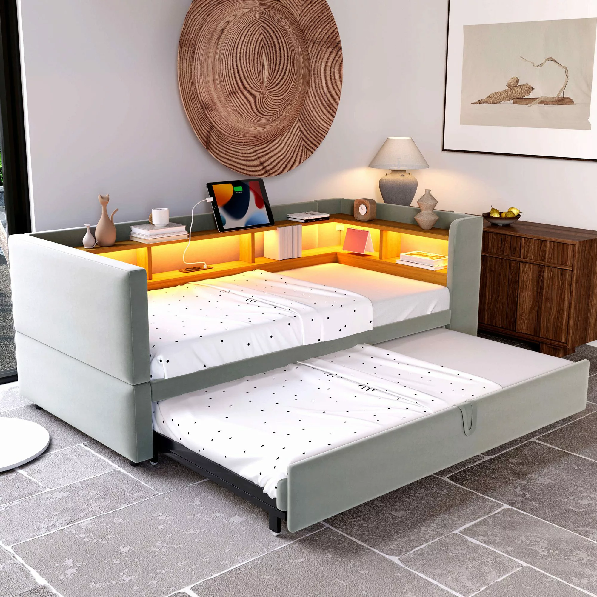 HAUSS SPOLE Schlafsofa 90/180x190 ausziehbares Daybett günstig online kaufen