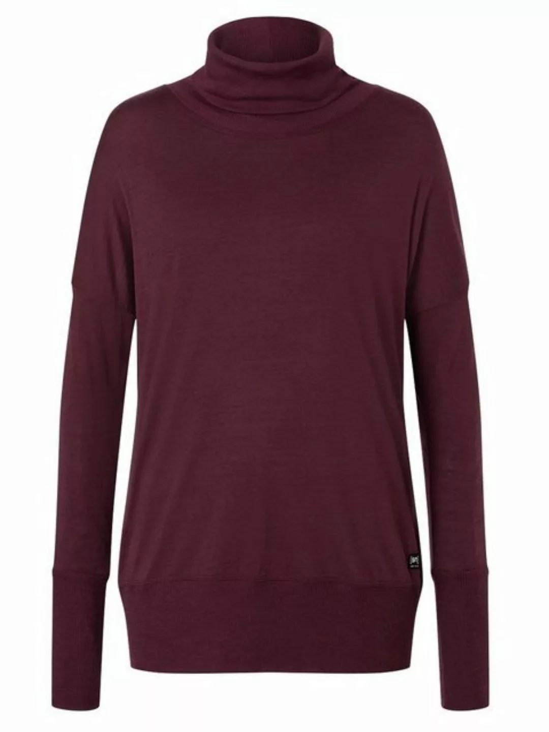 SUPER.NATURAL Rollkragenpullover Merino Sweatshirt W SKIING TURTLE gerippte günstig online kaufen