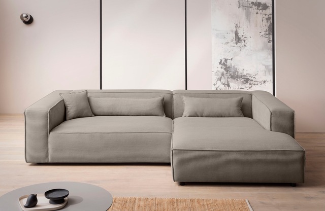 LeGer Home by Lena Gercke Ecksofa »PIARA XXL, Big-Sofa in Cord oder Leineno günstig online kaufen