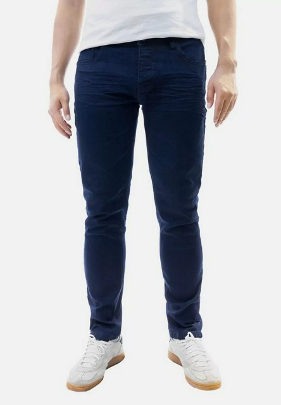 Jaylvis Regular-fit-Jeans Jeans Semi-Slim Fit Knopfverschluss 5-Pocket Semi günstig online kaufen