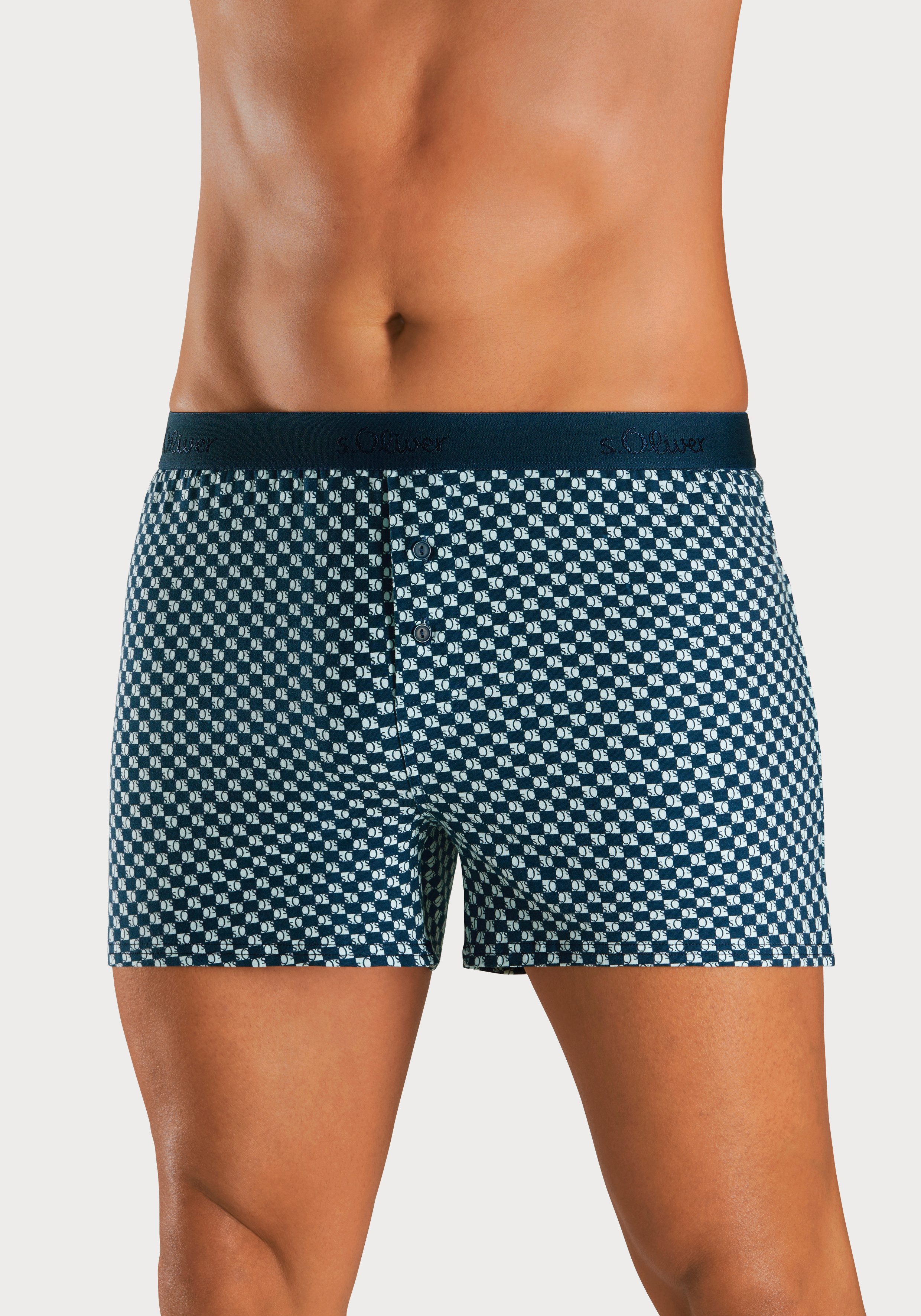 s.Oliver Weiter Boxer (Packung, 2-St) unifarben günstig online kaufen