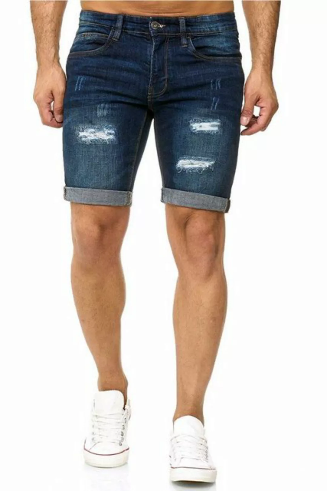 Indicode Shorts KADEN HOLES mit Used-Look & Destroyed Effekt günstig online kaufen