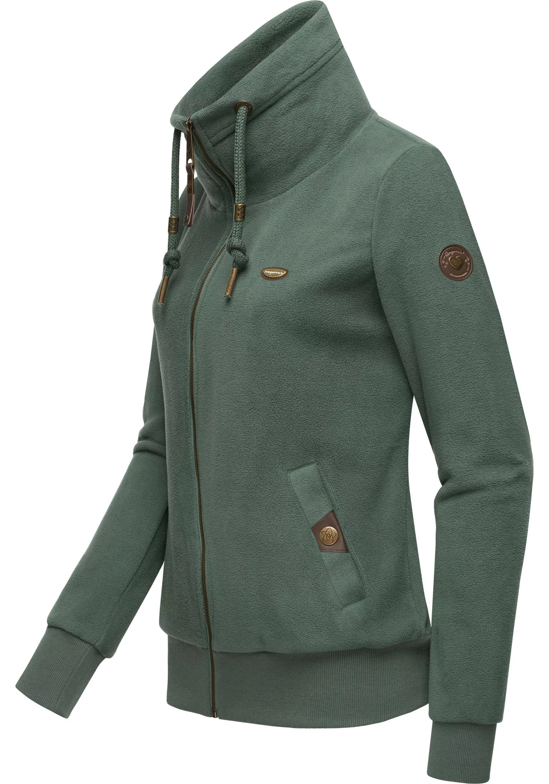 Ragwear Sweatjacke "Rylie Fleece Zip Solid", weicher Fleece Zip-Sweater mit günstig online kaufen