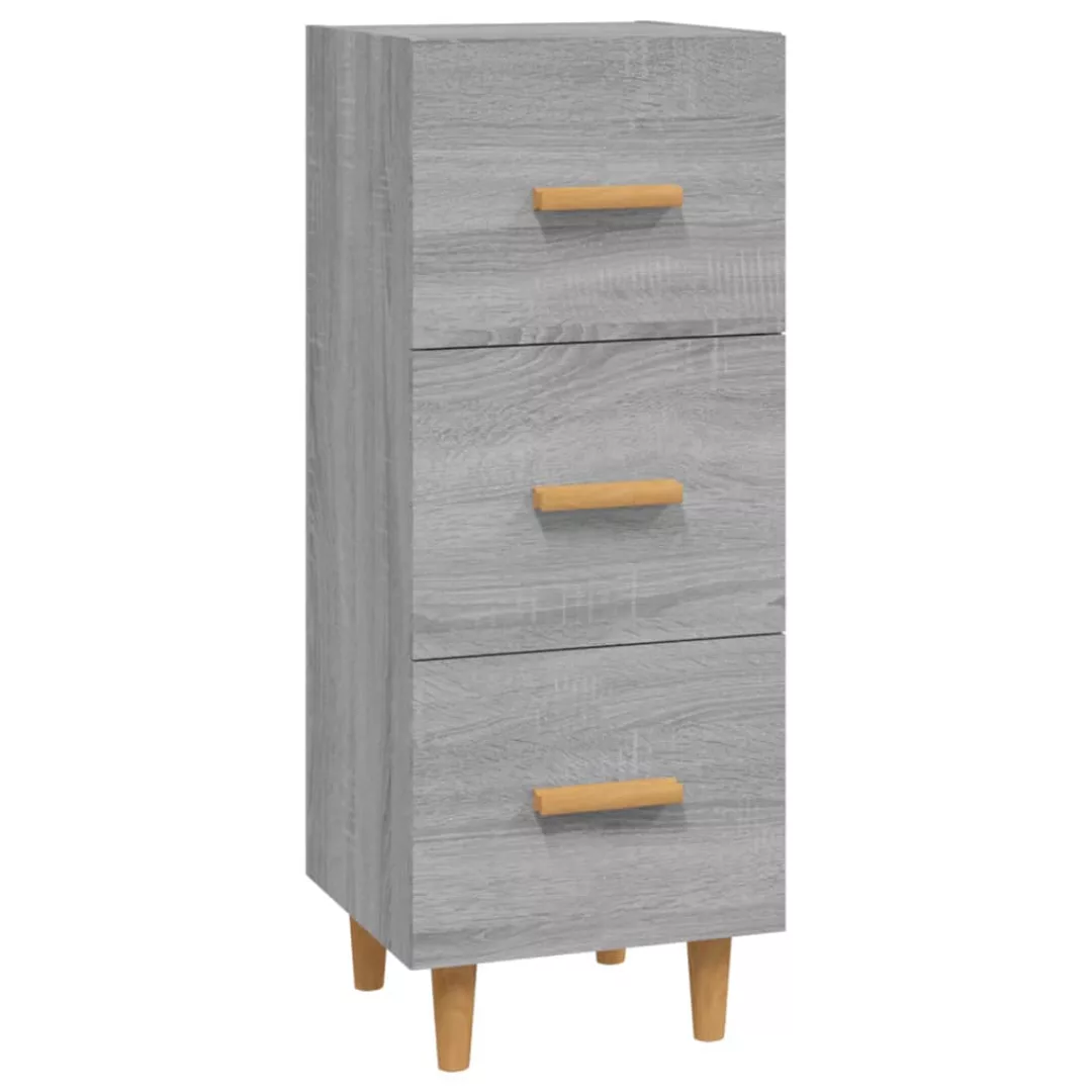 Vidaxl Sideboard Grau Sonoma 34,5x34x90 Cm Holzwerkstoff günstig online kaufen