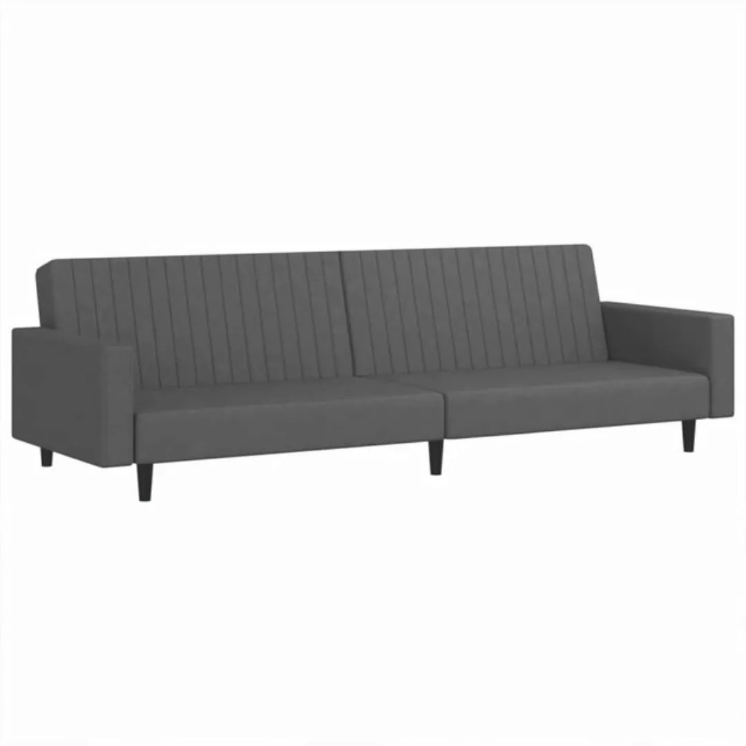 vidaXL Sofa Schlafsofa 2-Sitzer Dunkelgrau Samt günstig online kaufen