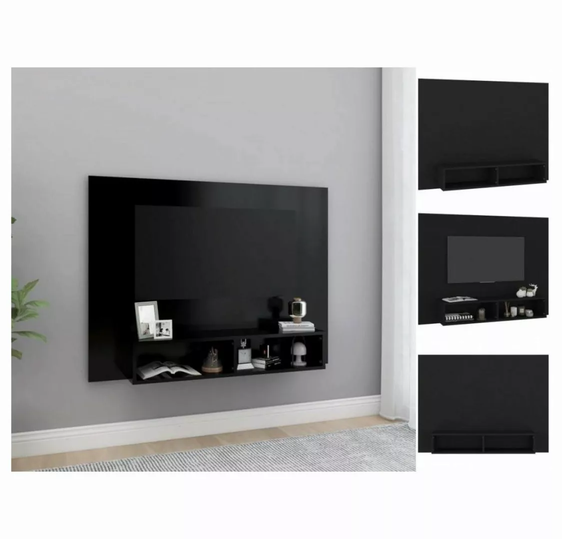 vidaXL TV-Schrank TV-Wandschrank Schwarz 120x23,5x90 cm Spanplatte günstig online kaufen