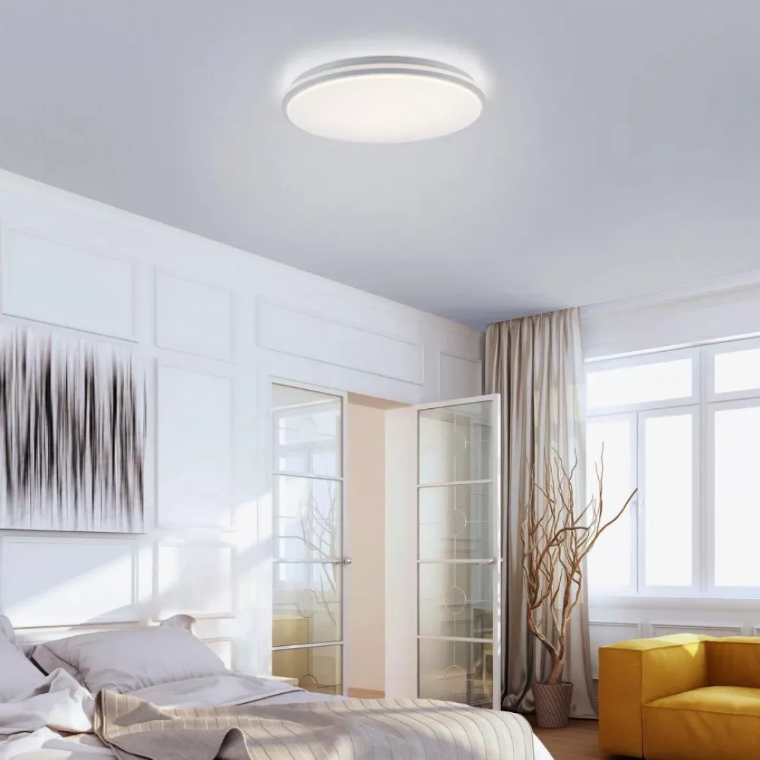 LED Deckenleuchte Colin in Weiß 2x18W 2500lm günstig online kaufen