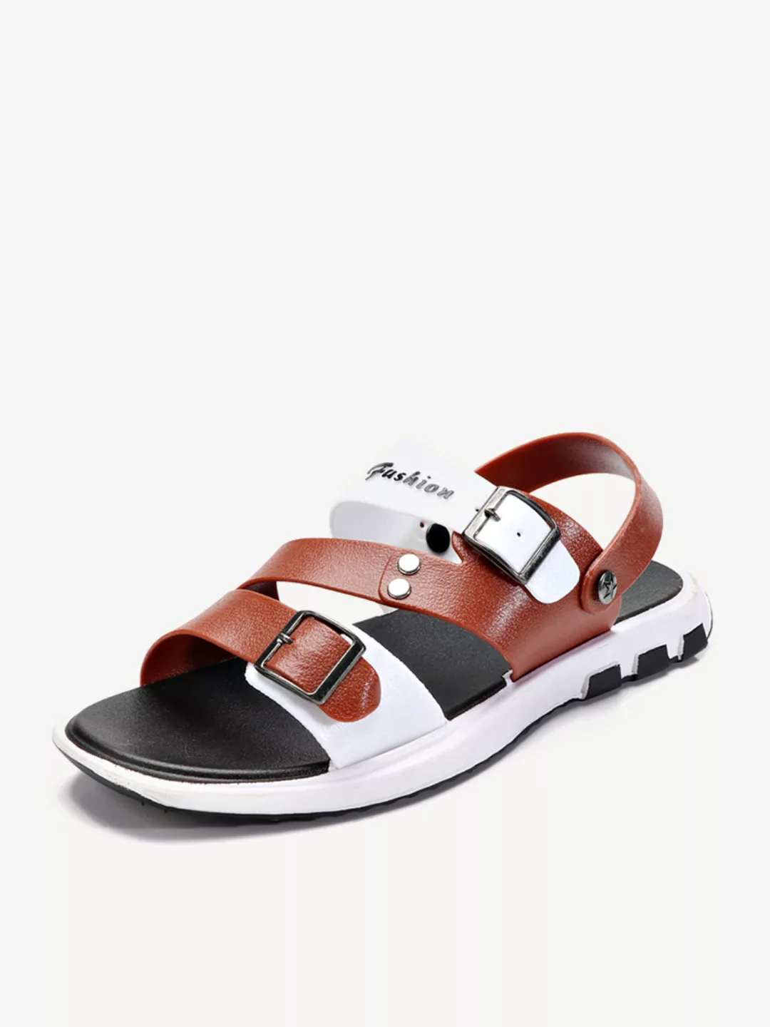 Men Metal Buckle Adjustabler Fersenriemen Casual Beach Sandalen günstig online kaufen