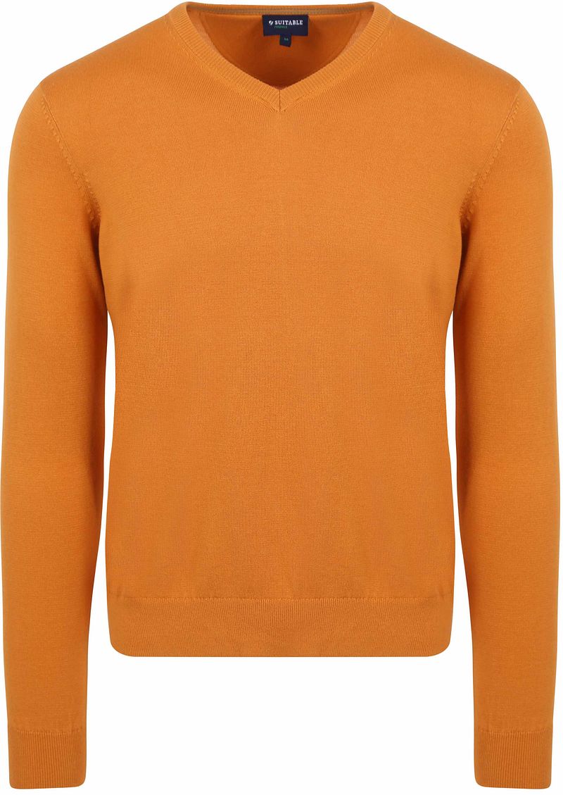 Suitable Respect Bio-Baumwolle Pullover Vinir Orange - Größe L günstig online kaufen