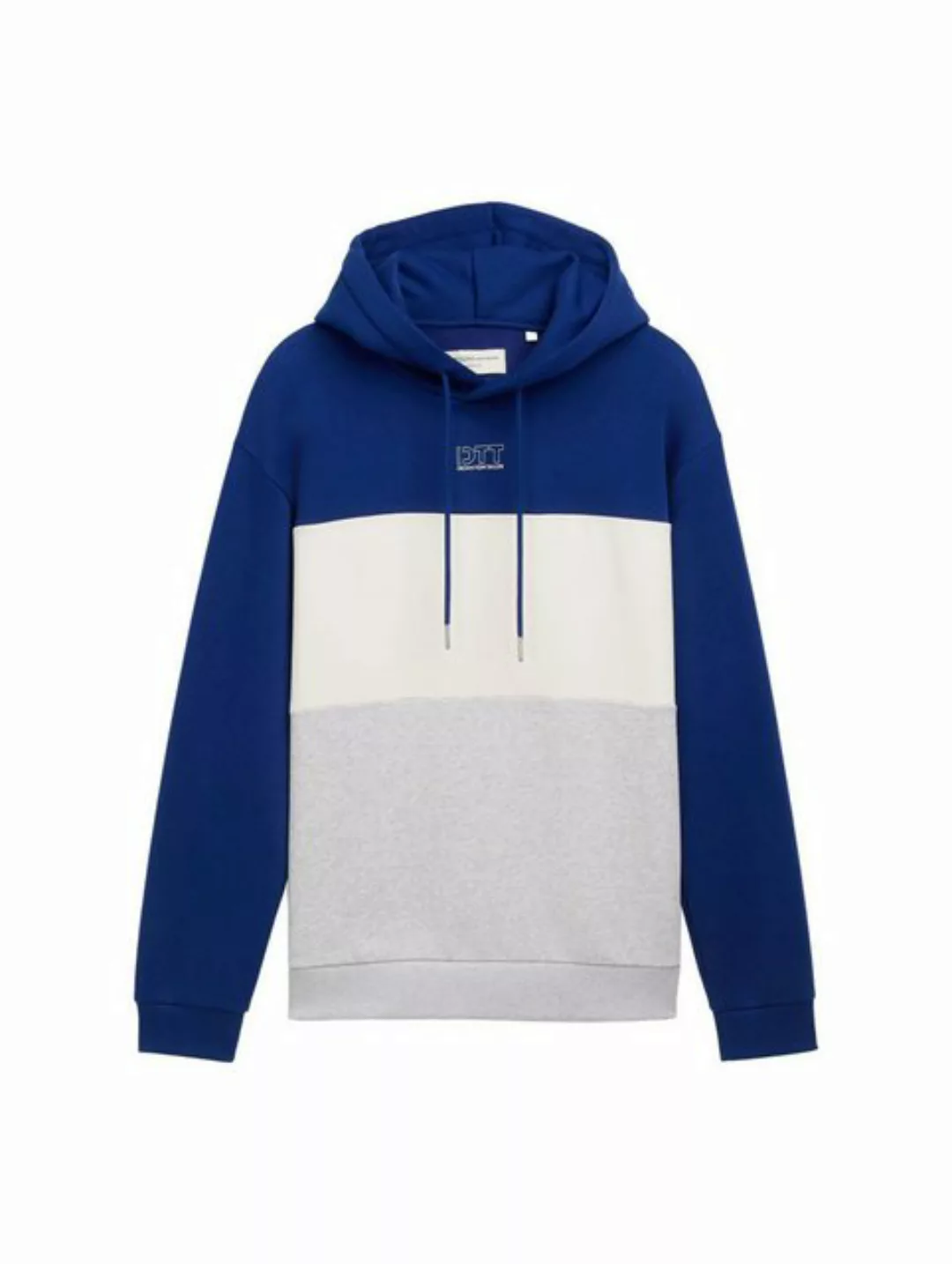 TOM TAILOR Denim Sweatshirt colorblock hoodie with print günstig online kaufen