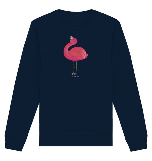 Mr. & Mrs. Panda Longpullover Größe S Flamingo Stolz - French Navy - Gesche günstig online kaufen