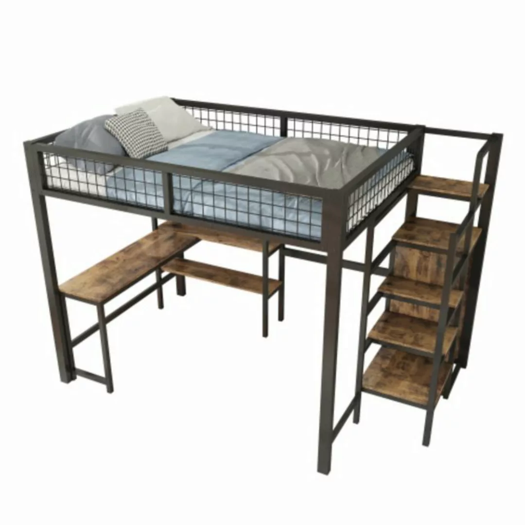 TavilaEcon Hochbett Metallbett Eisenbett Kinderbett Jugendbett Untertisch, günstig online kaufen