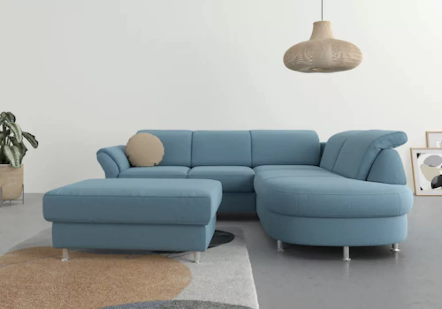 sit&more Ecksofa »Apulia L-Form«, wahlweise Bettfunktion, Bettkasten und Ko günstig online kaufen